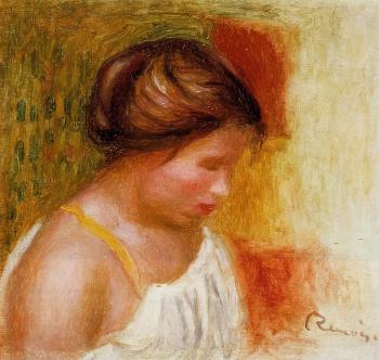 皮埃爾 奧古斯特 雷諾阿 Gabrielle in a Chemise 皮埃爾 奧古斯特 雷諾阿 Gabrielle in a Chemise